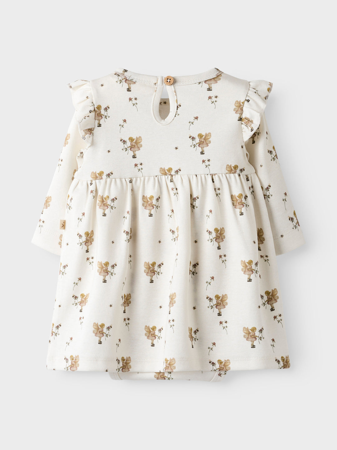 Lil' Atelier Baby LAYO ENK LS BODY DRESS - Coconut Milk | FAIRY - Torgunns Barneklær AS