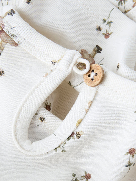 Lil' Atelier Baby LAYO ENK LS BODY DRESS - Coconut Milk | FAIRY - Torgunns Barneklær AS