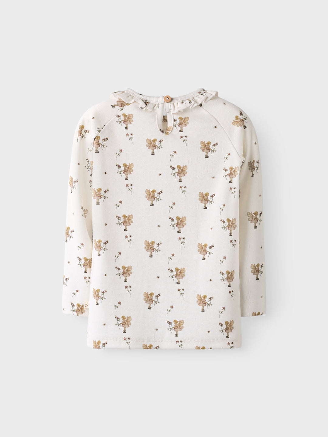 Lil' Atelier Mini LAYO LOA LS SLIM TOP - Coconut Milk | FAIRY - Torgunns Barneklær AS