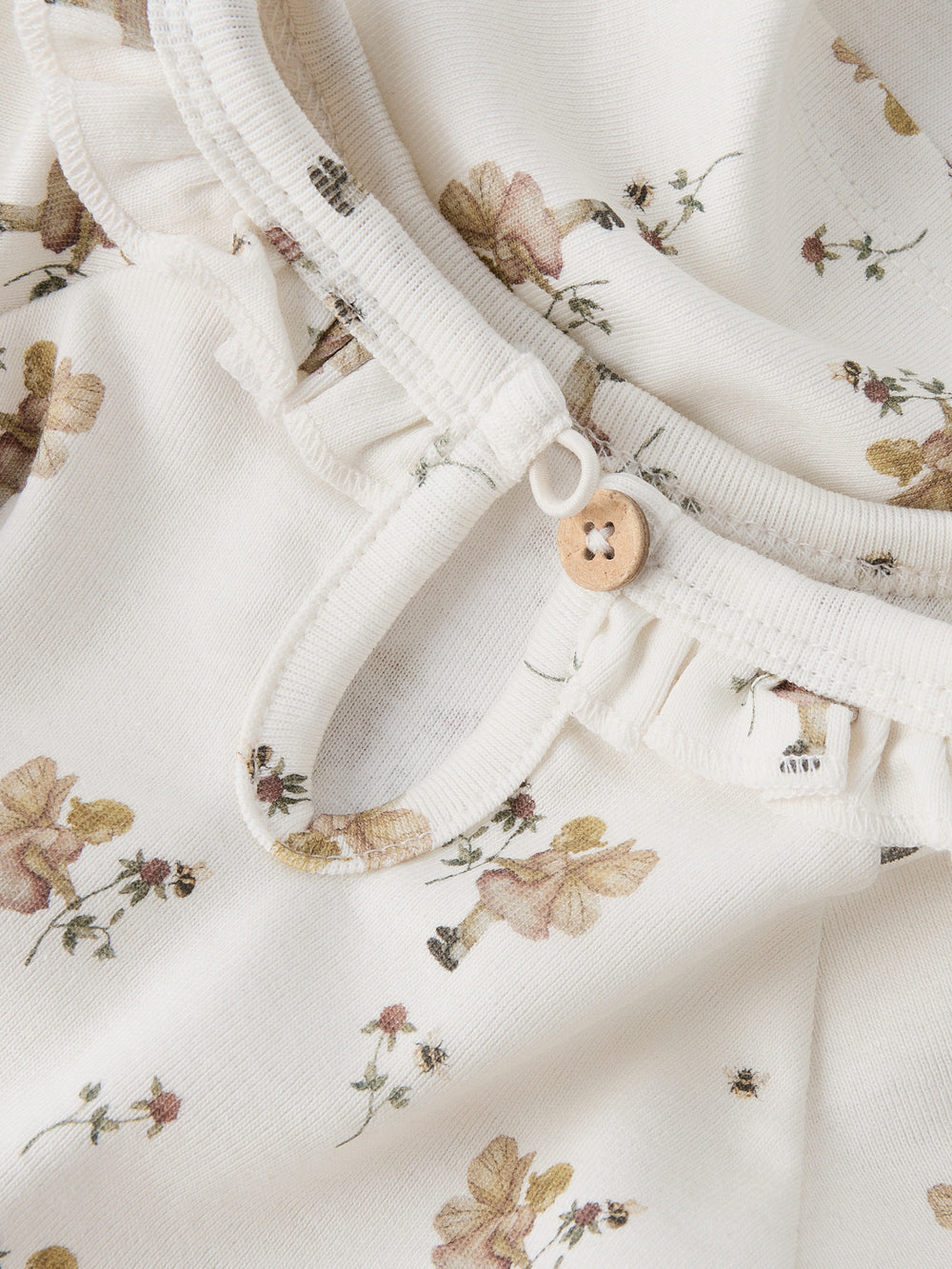 Lil' Atelier Mini LAYO LOA LS SLIM TOP - Coconut Milk | FAIRY - Torgunns Barneklær AS