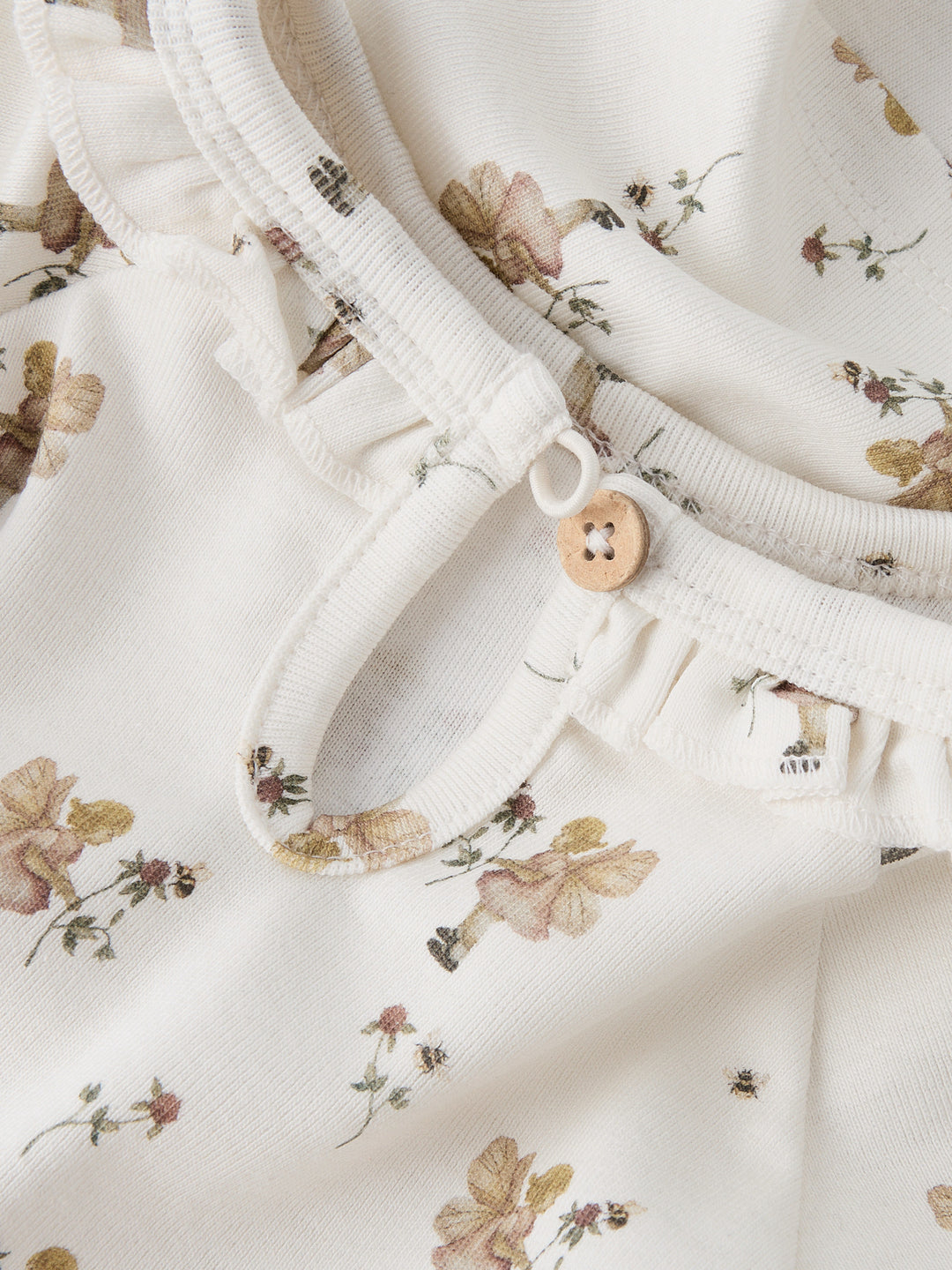 Lil' Atelier Mini LAYO LOA LS SLIM TOP - Coconut Milk | FAIRY - Torgunns Barneklær AS