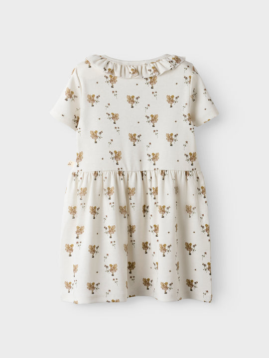 Lil' Atelier Mini LAYO LOA SS DRESS - Coconut Milk | FAIRY - Torgunns Barneklær AS