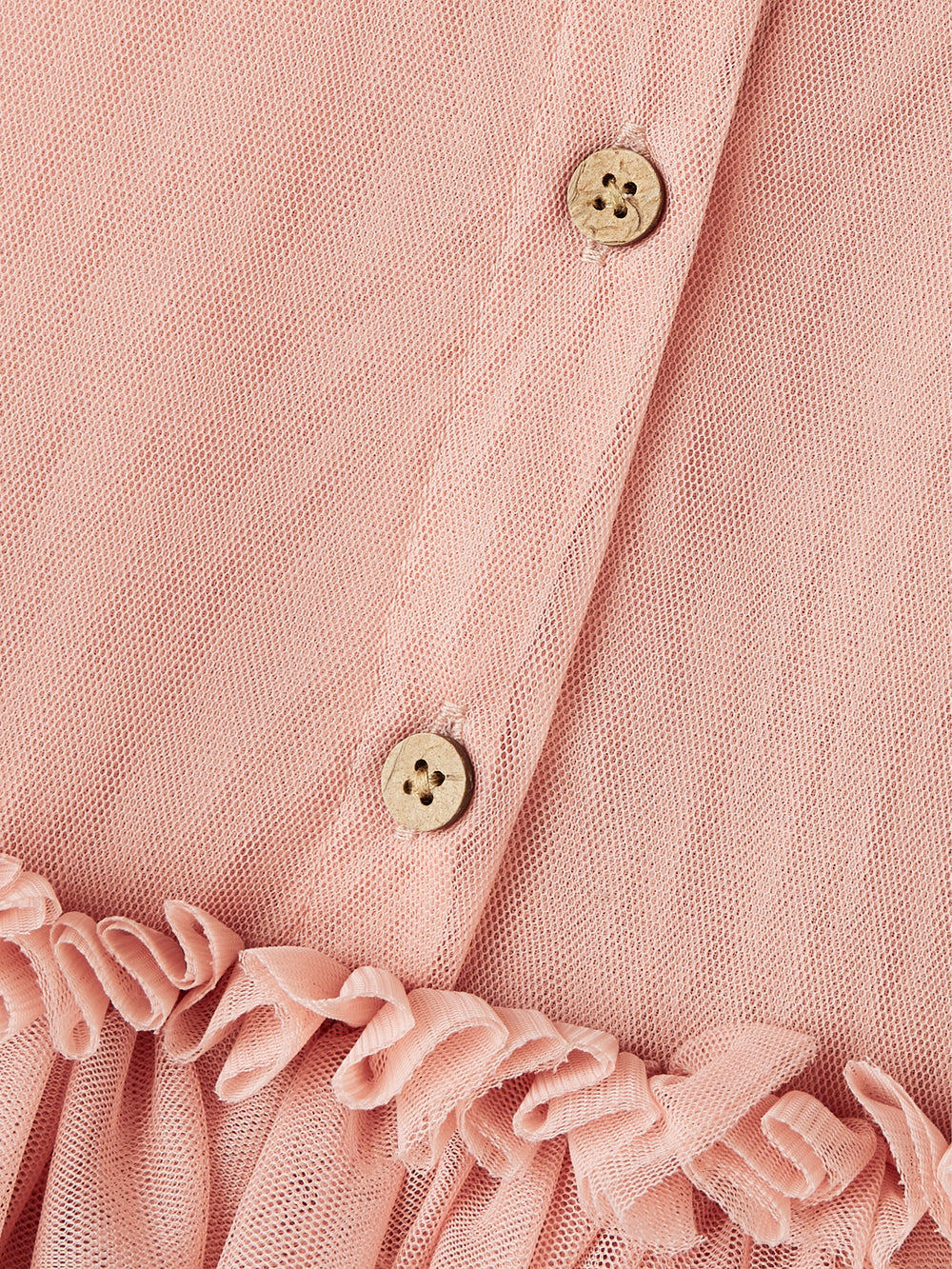 Lil' Atelier Mini LIBERTY SS TULLE DRESS - Misty Rose - Torgunns Barneklær AS