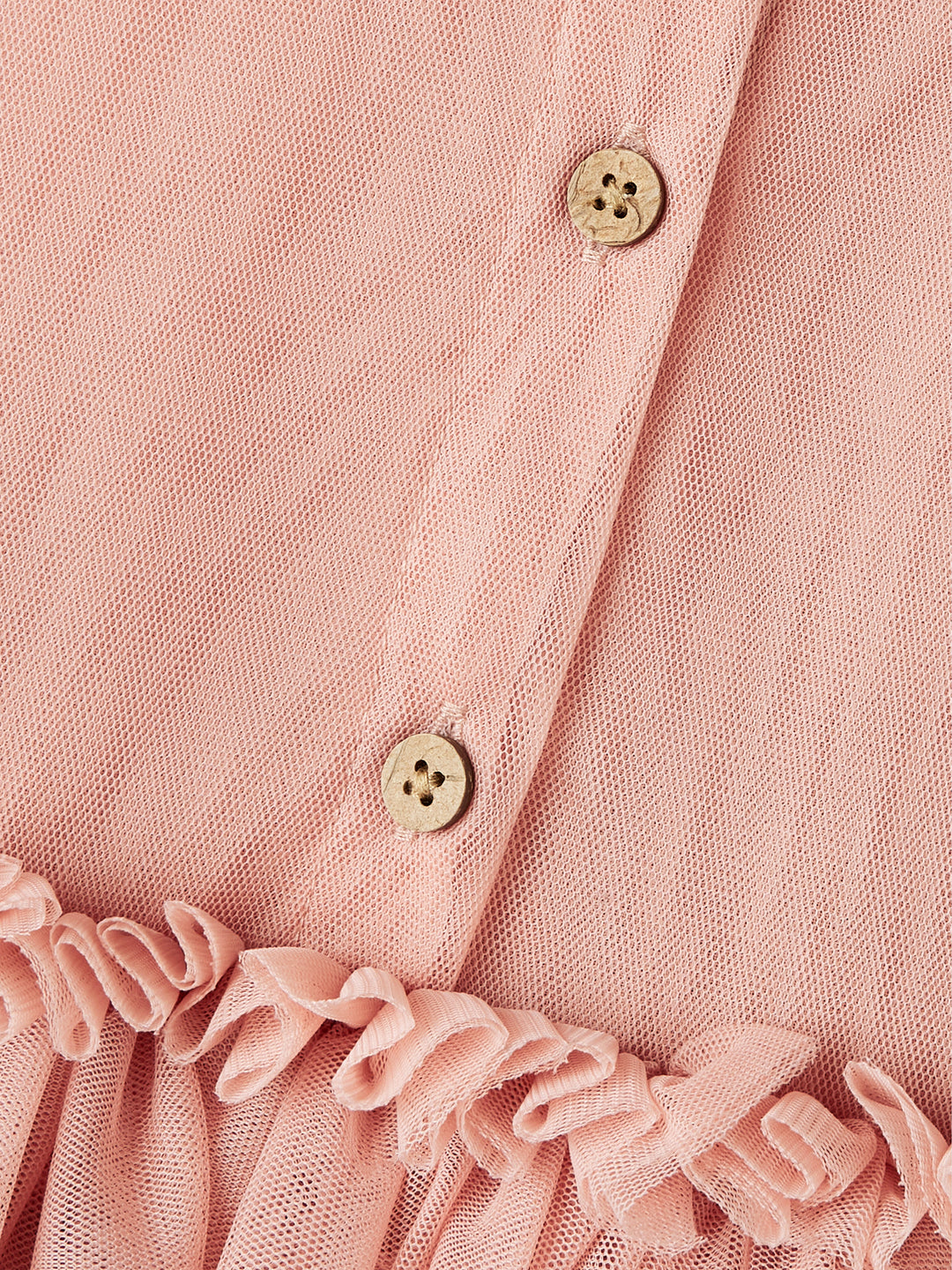 Lil' Atelier Mini LIBERTY SS TULLE DRESS - Misty Rose - Torgunns Barneklær AS