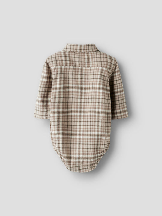 Lil' Atelier Baby REBEL LS BODY SHIRT - Sepia Tint