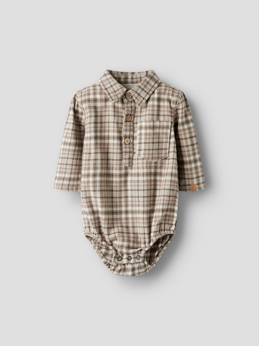 Lil' Atelier Baby REBEL LS BODY SHIRT - Sepia Tint
