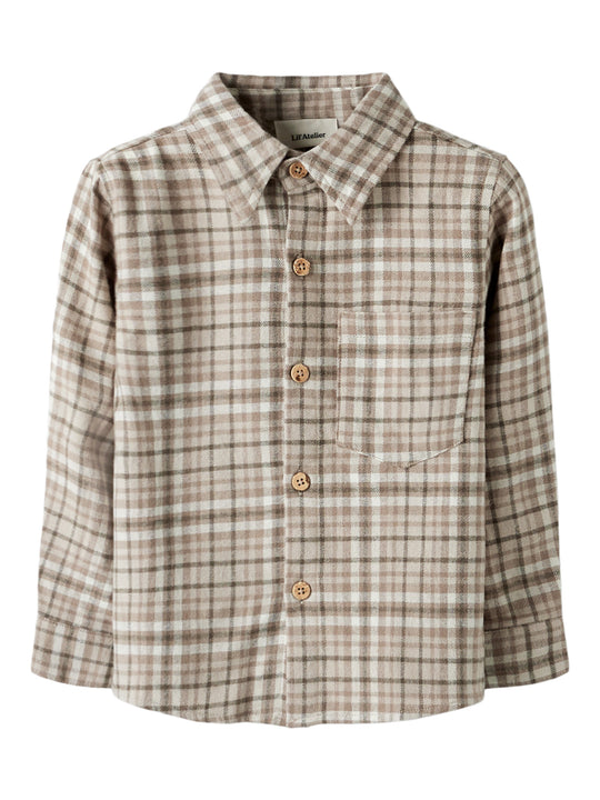 Lil' Atelier Mini REBEL LS SHIRT - Sepia Tint