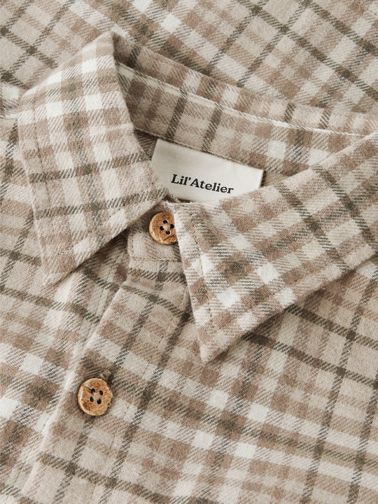 Lil' Atelier Mini REBEL LS SHIRT - Sepia Tint