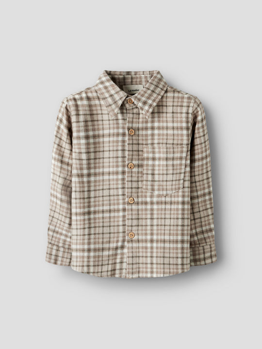 Lil' Atelier Mini REBEL LS SHIRT - Sepia Tint