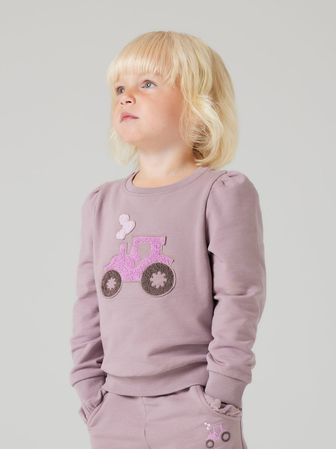 name it mini NIANA TRACTOR LS SWEAT - Toadstool - Torgunns Barneklær AS