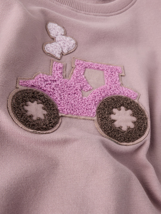 name it mini NIANA TRACTOR LS SWEAT - Toadstool - Torgunns Barneklær AS