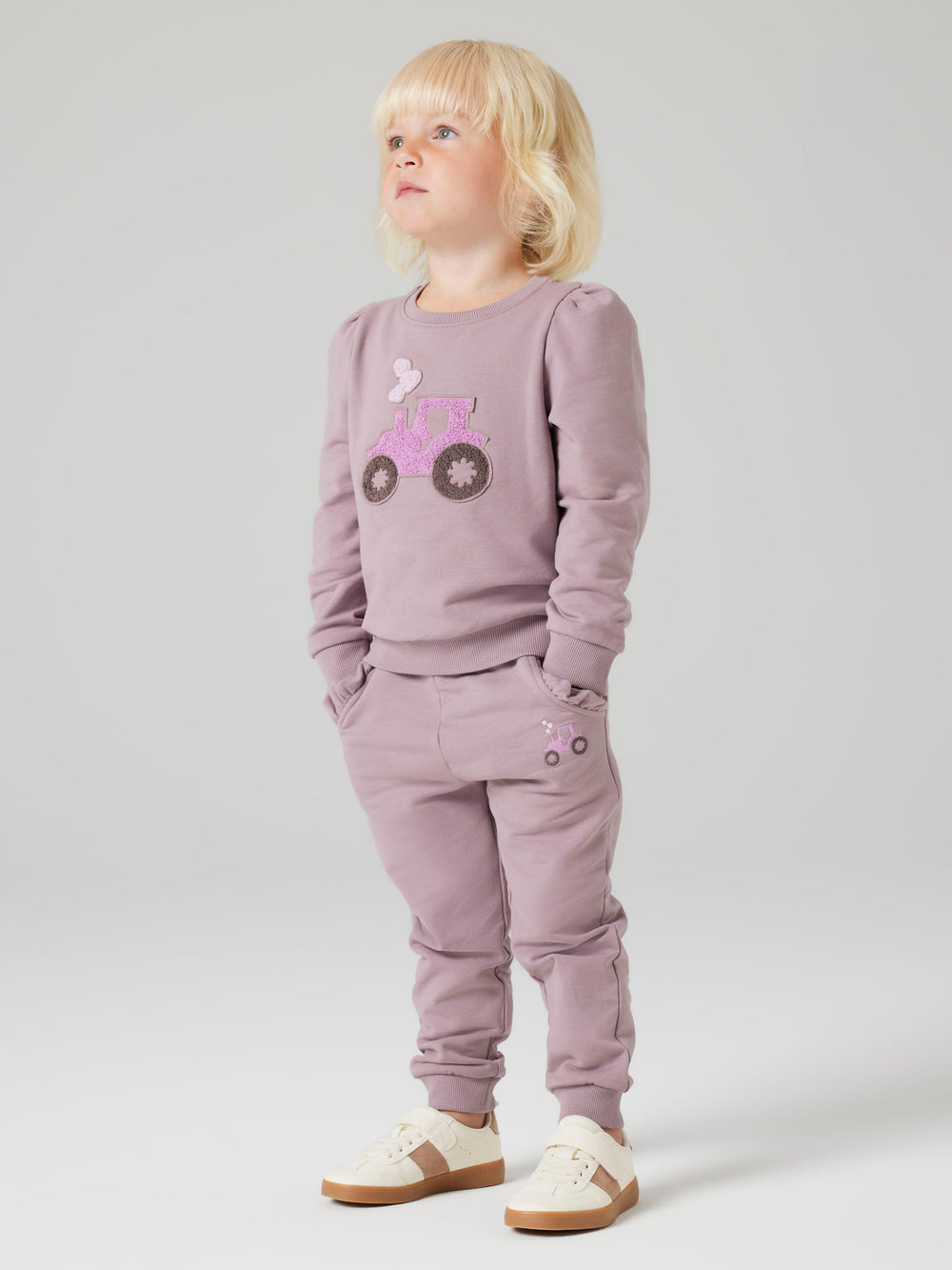 name it mini NIANA TRACTOR SWEAT PANT - Toadstool - Torgunns Barneklær AS