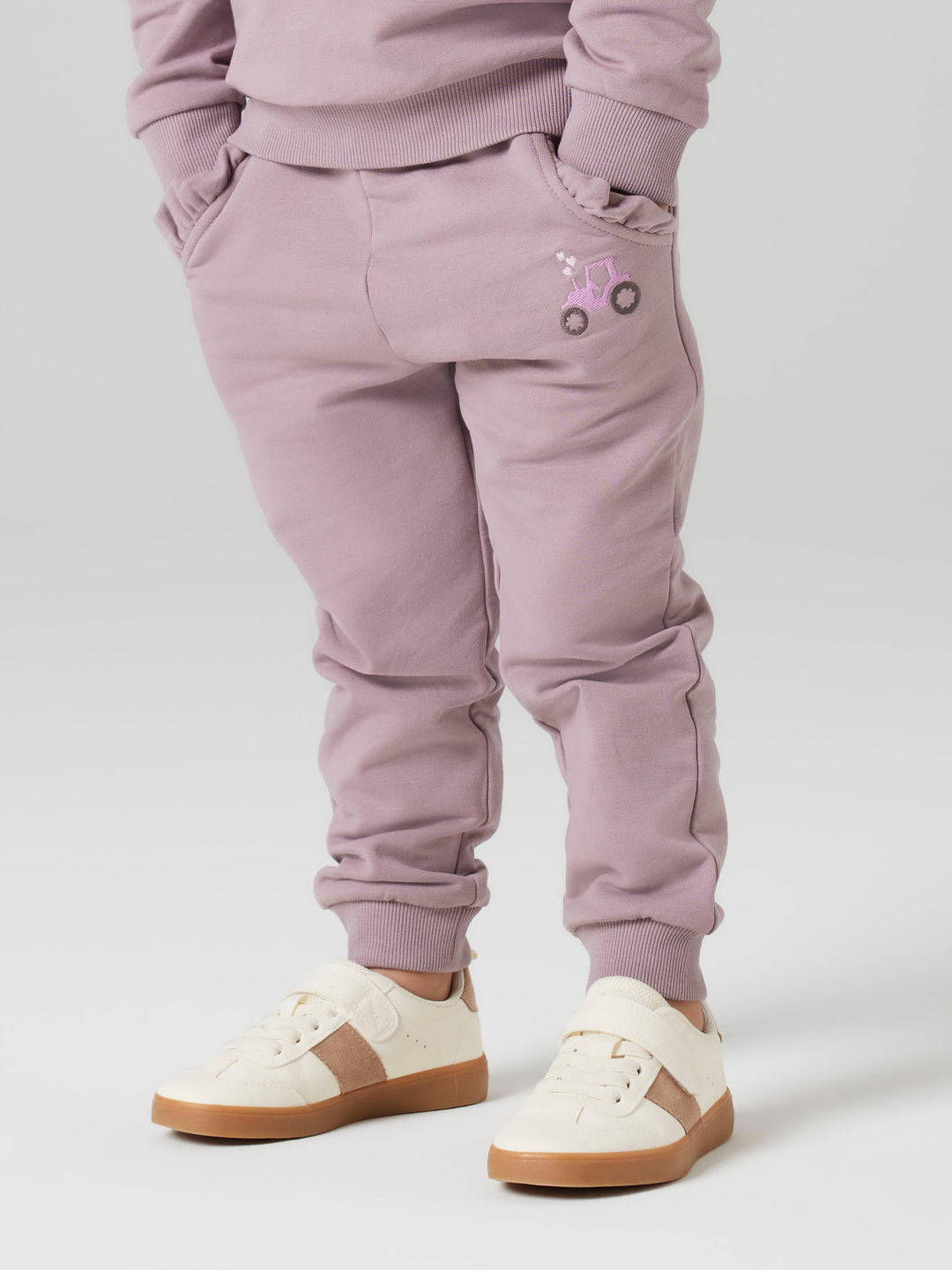 name it mini NIANA TRACTOR SWEAT PANT - Toadstool - Torgunns Barneklær AS