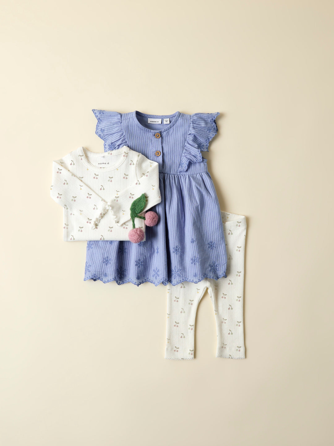 name it baby FICHERRY LEGGING - Cloud Dancer