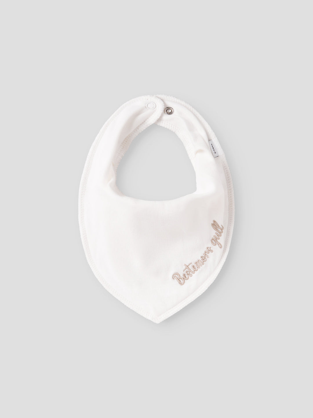 name it baby YATTE SCARF BIB - Snow White | Bestemors gull - Torgunns Barneklær AS
