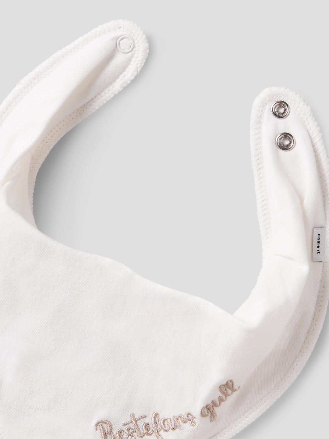 name it baby YATTE SCARF BIB - Snow White | Bestefars gull - Torgunns Barneklær AS