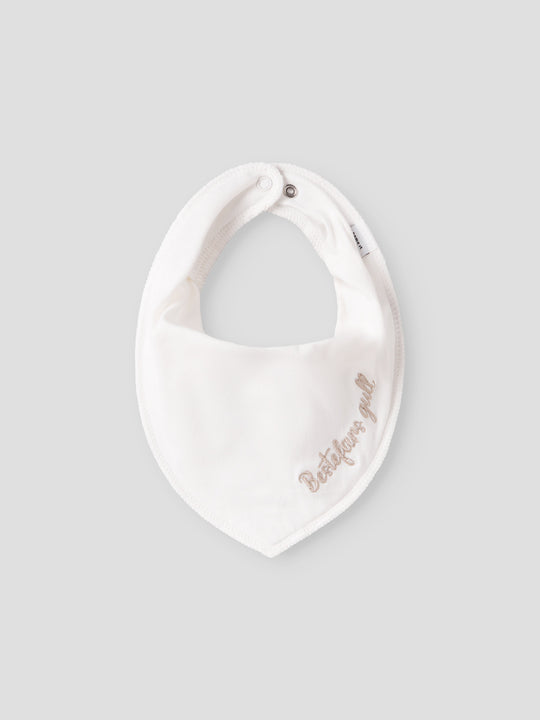 name it baby YATTE SCARF BIB - Snow White | Bestefars gull - Torgunns Barneklær AS