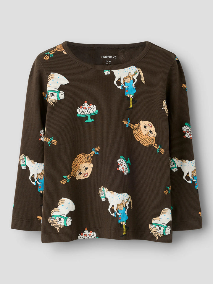 name it mini PIPPI LS TOP NOOS SKY - Delicioso
