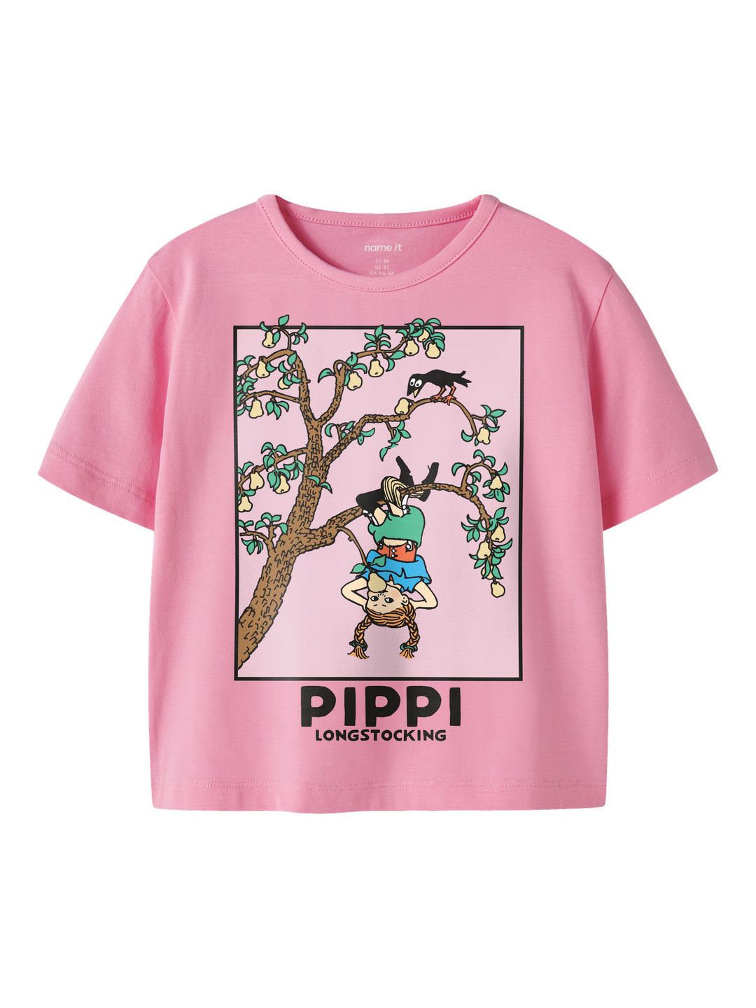 name it mini MURI PIPPI SS TOP SKY - Pink Drink