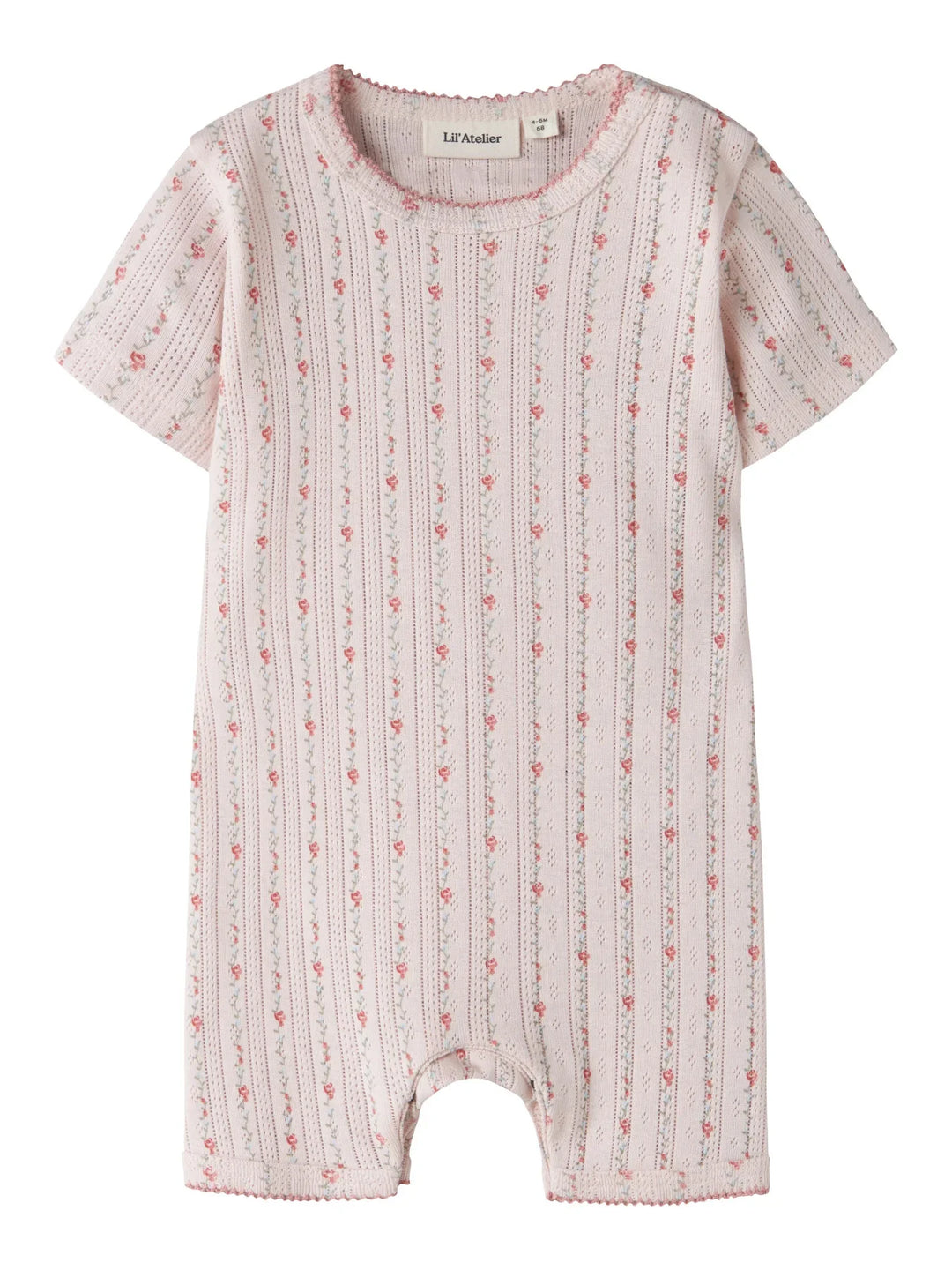 Lil Atelier Baby RACHELLO DEB LOOSE romper - Morganite Flower