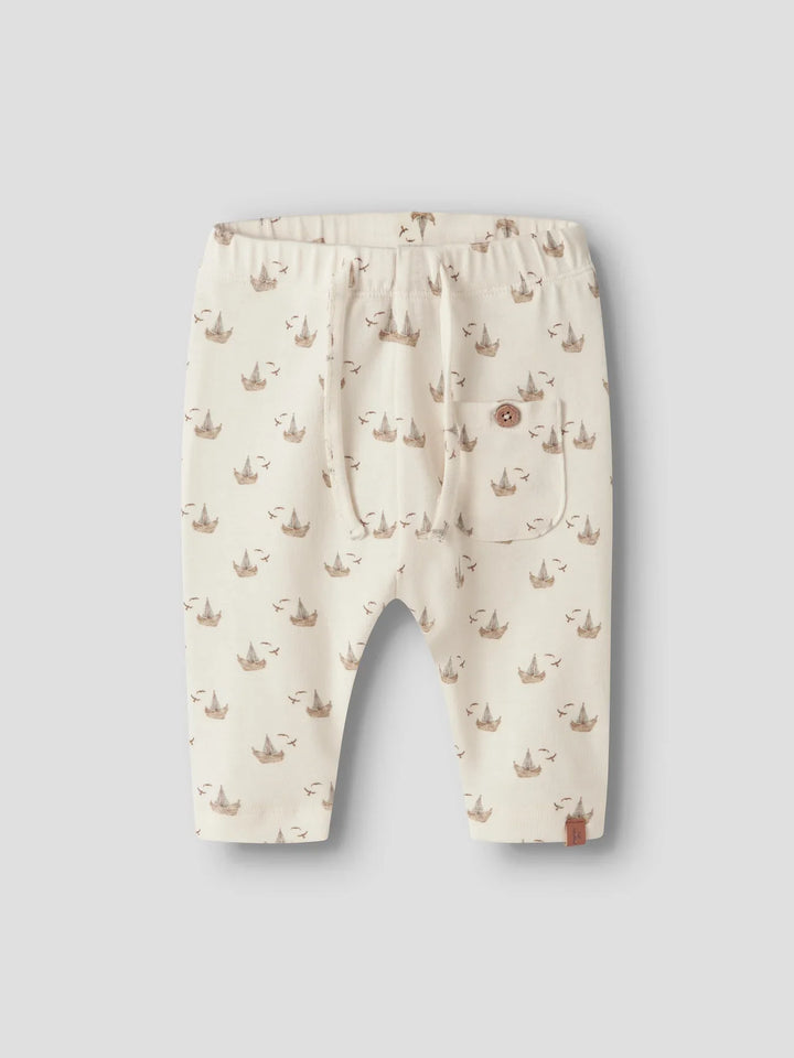 Lil Atelier Baby GAYO SAK LOOSE bukse - Coconut Milk | Boat