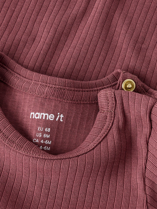 name it baby OFULLA LS SLIM BODY - Rose Brown