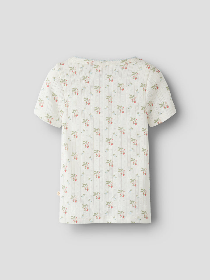 Lil Atelier Mini RACHELLO DAP SLIM topp - Coconut Milk | Strawberry