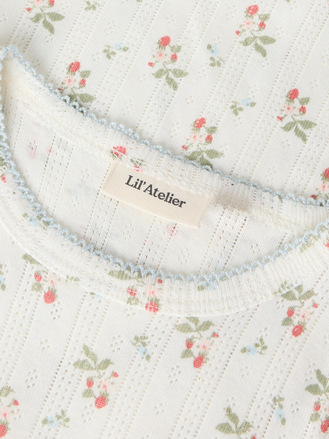 Lil Atelier Mini RACHELLO DAP SLIM topp - Coconut Milk | Strawberry