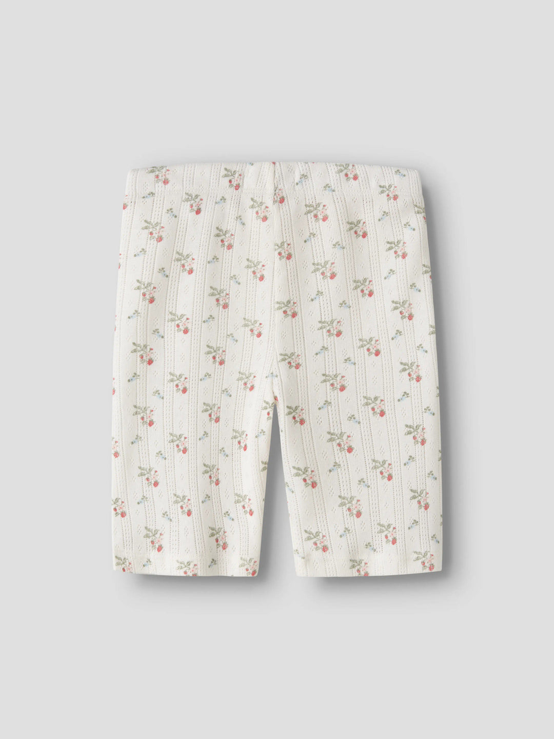 Lil Atelier Mini RACHELLO DUNA SLIM BIKER shorts - Coconut Milk | Strawberry