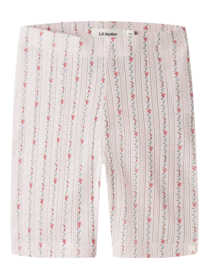 Lil Atelier Mini RACHELLO DUNA SLIM BIKER shorts - Morganite | Flower