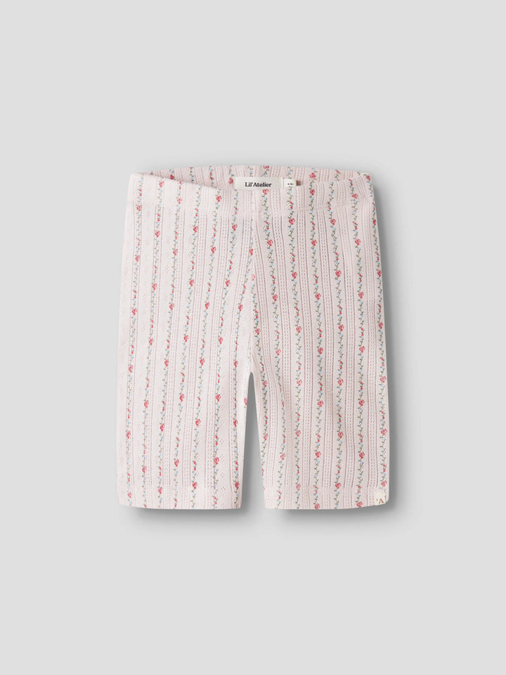 Lil Atelier Mini RACHELLO DUNA SLIM BIKER shorts - Morganite | Flower