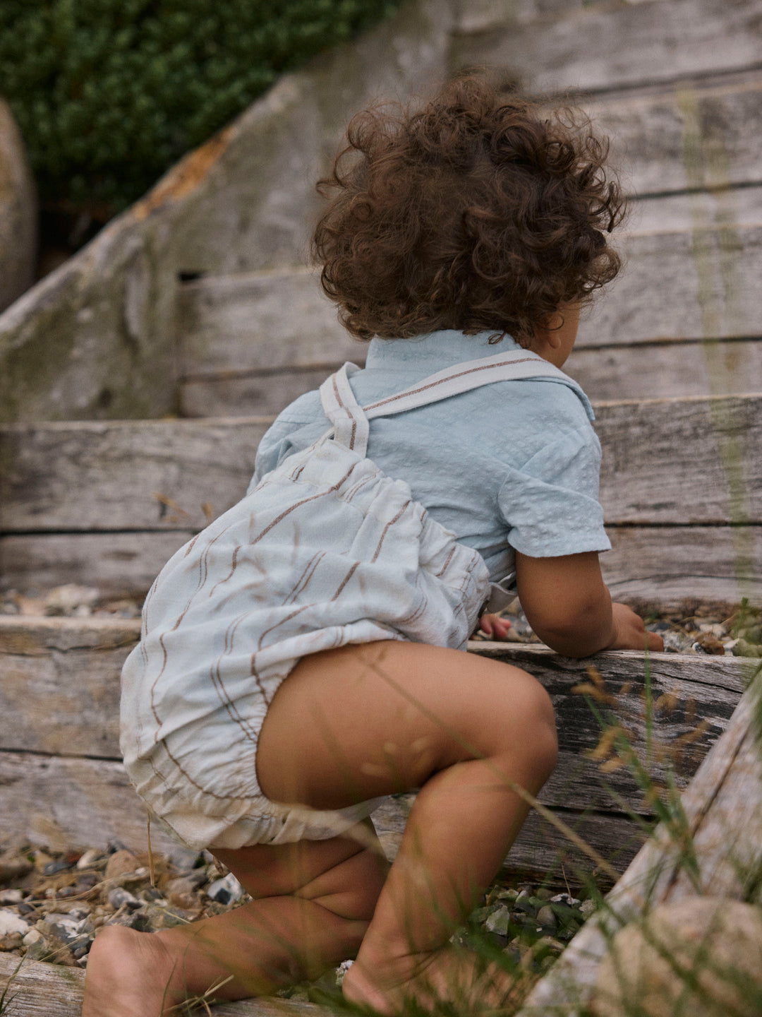 Lil Atelier Baby HOMAN MAK LOOSE bodyskjorte - Plein Air
