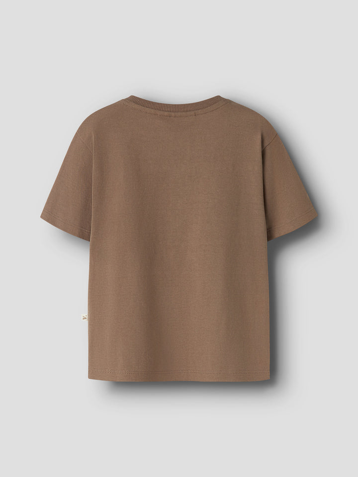 Lil Atelier Mini DOLAN LEN LOOSE topp - Coca Mocha