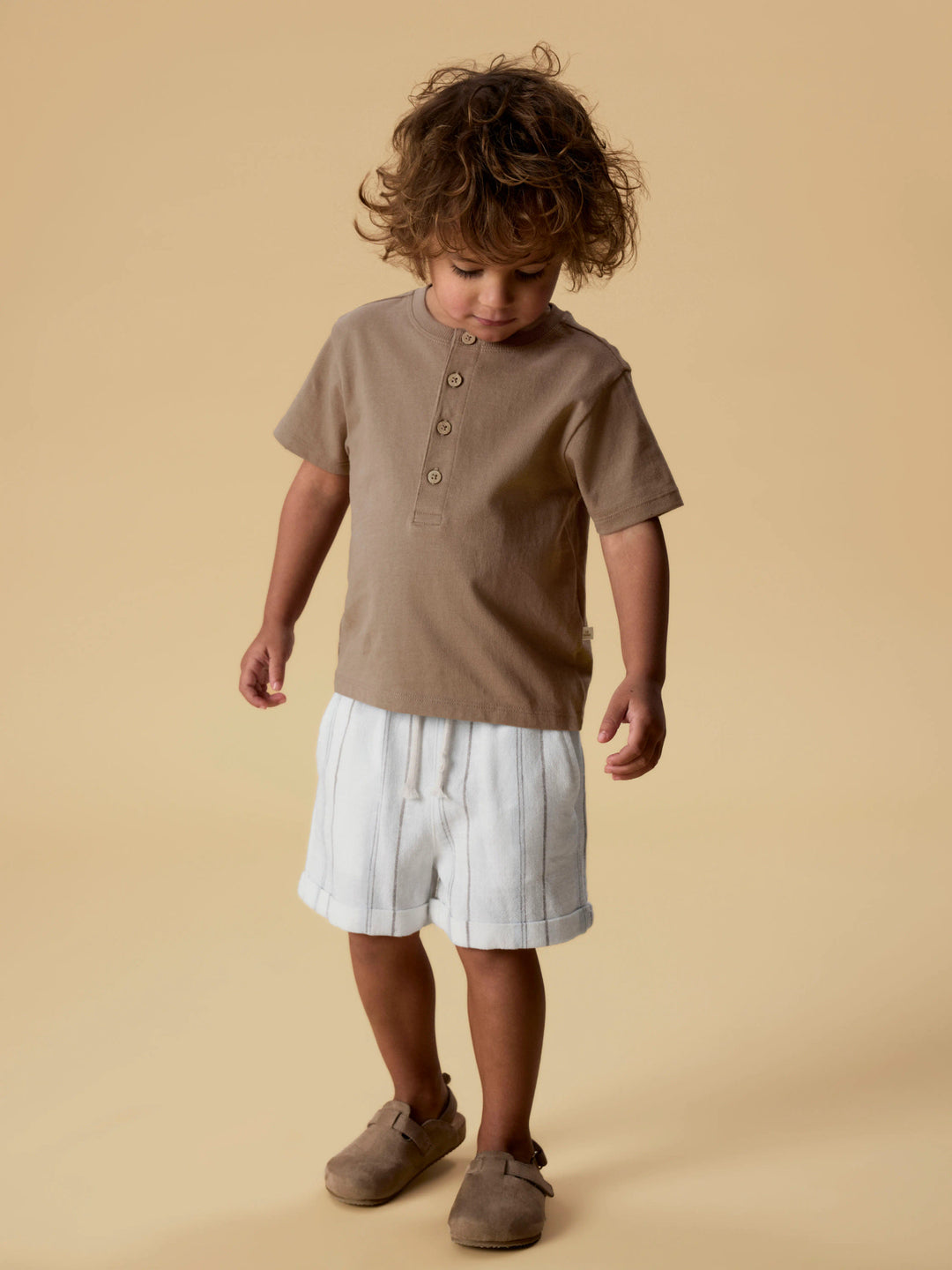 Lil Atelier Mini DOLAN LEN LOOSE topp - Coca Mocha