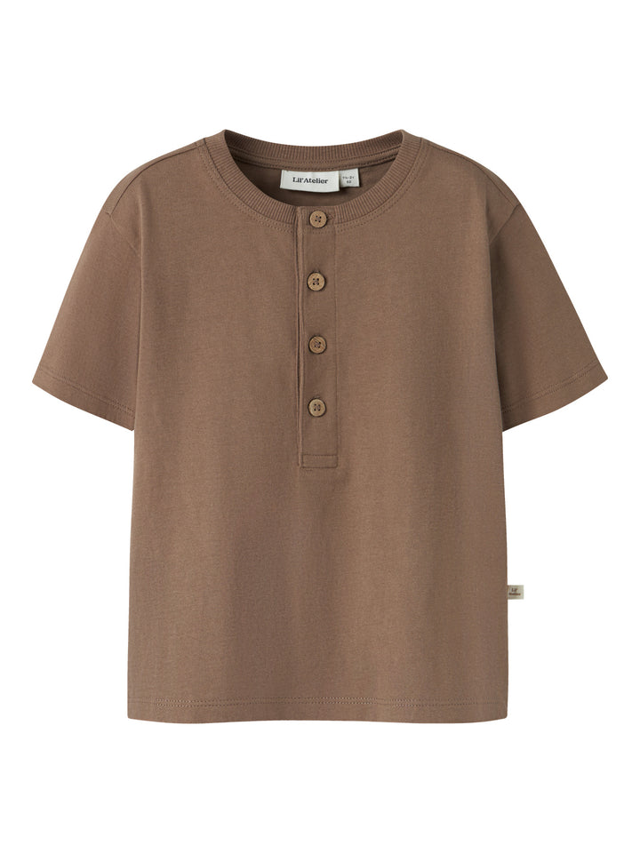 Lil Atelier Mini DOLAN LEN LOOSE topp - Coca Mocha