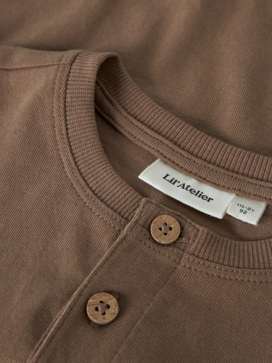 Lil Atelier Mini DOLAN LEN LOOSE topp - Coca Mocha