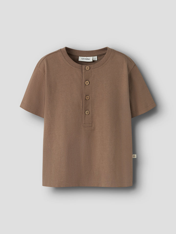 Lil Atelier Mini DOLAN LEN LOOSE topp - Coca Mocha