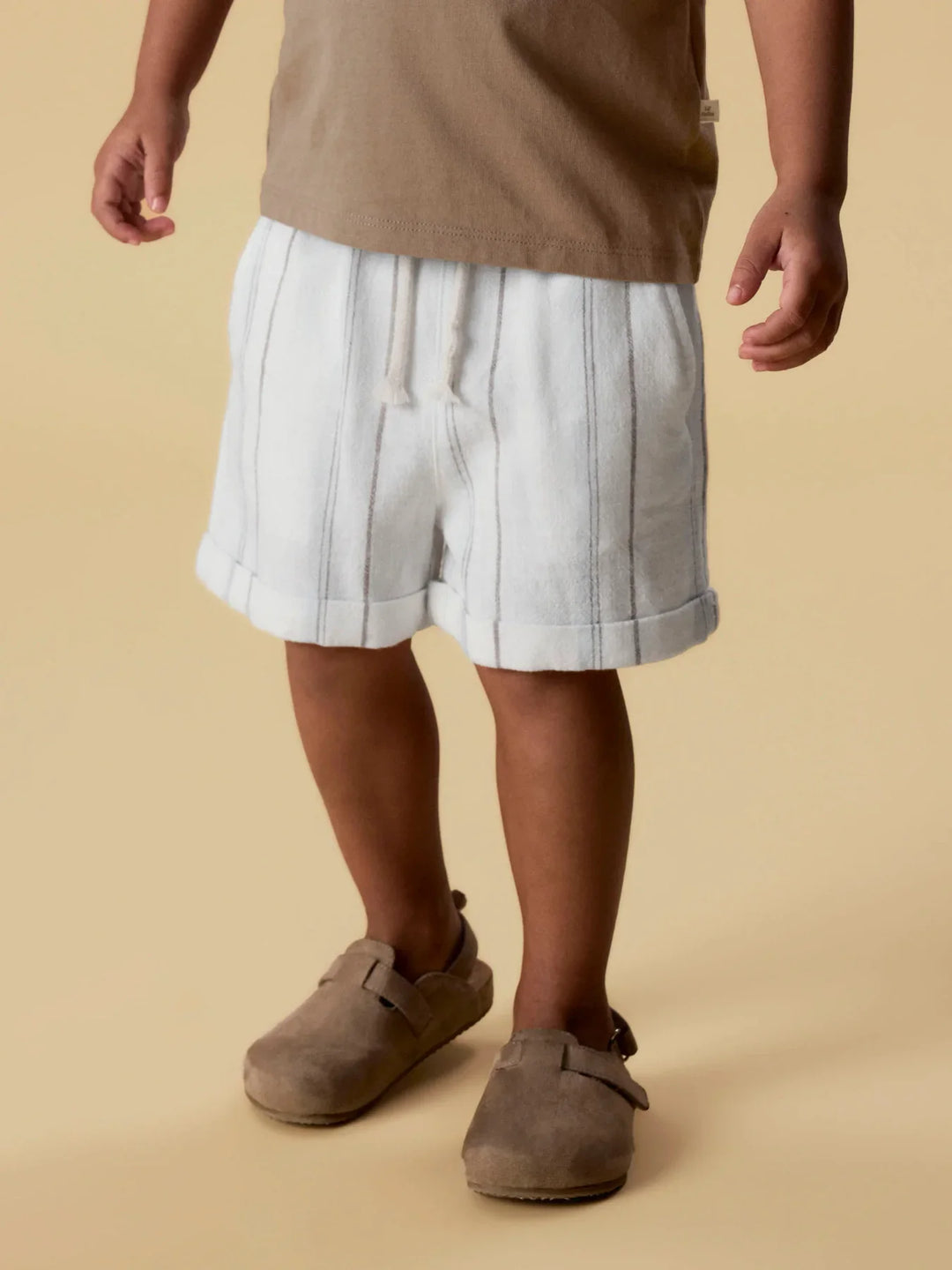Lil Atelier Mini JERAN LOOSE shorts - Coconut Milk