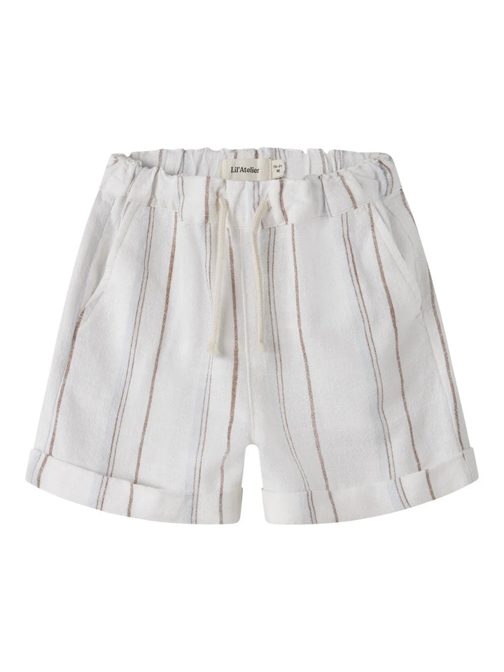 Lil Atelier Mini JERAN LOOSE shorts - Coconut Milk