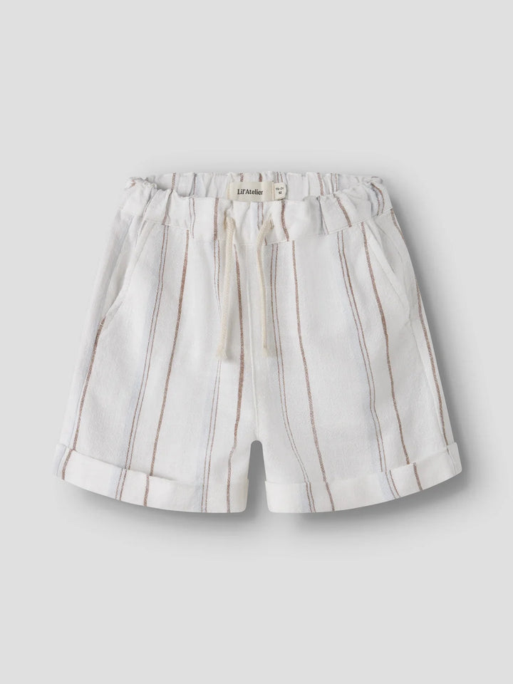Lil Atelier Mini JERAN LOOSE shorts - Coconut Milk