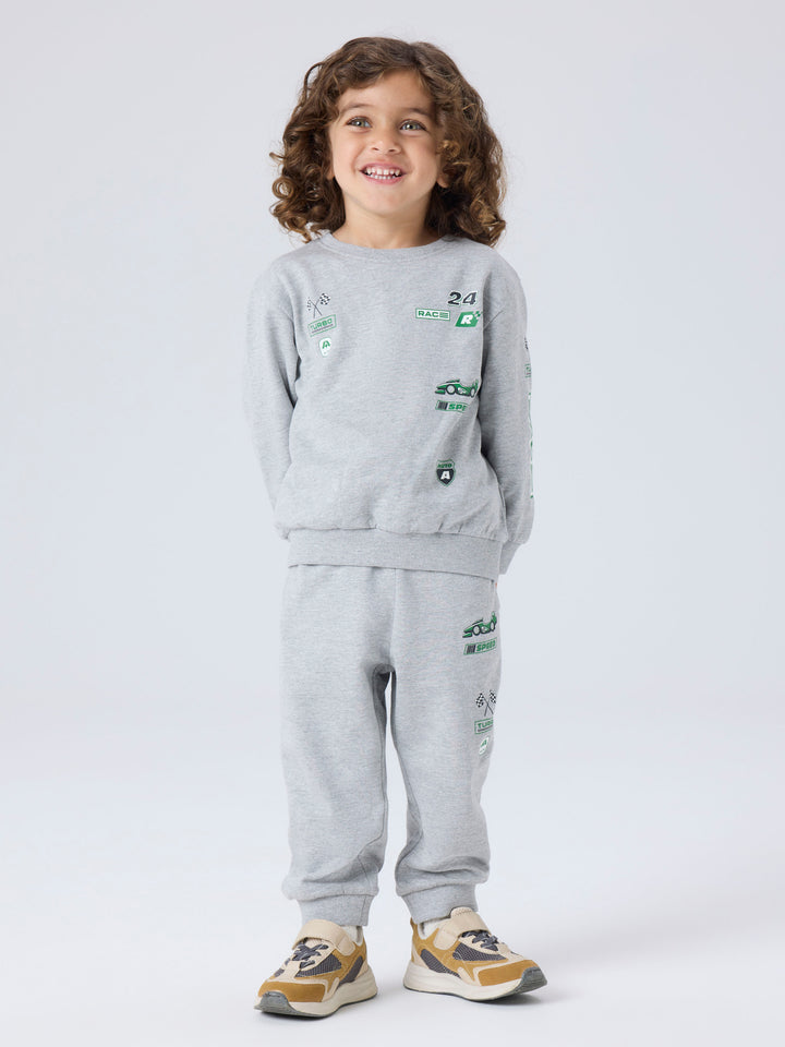 name it mini NILIUS LS SWEAT - Grey Melange