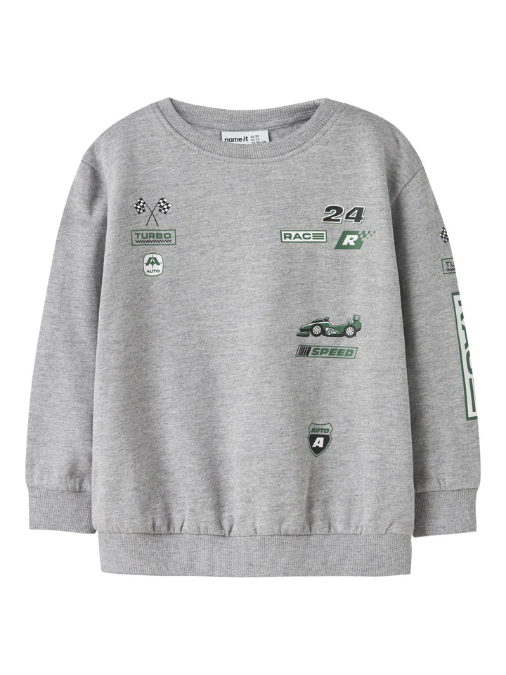 name it mini NILIUS LS SWEAT - Grey Melange