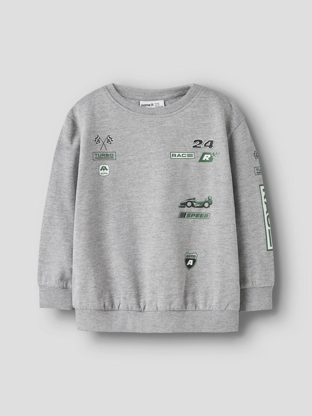 name it mini NILIUS LS SWEAT - Grey Melange