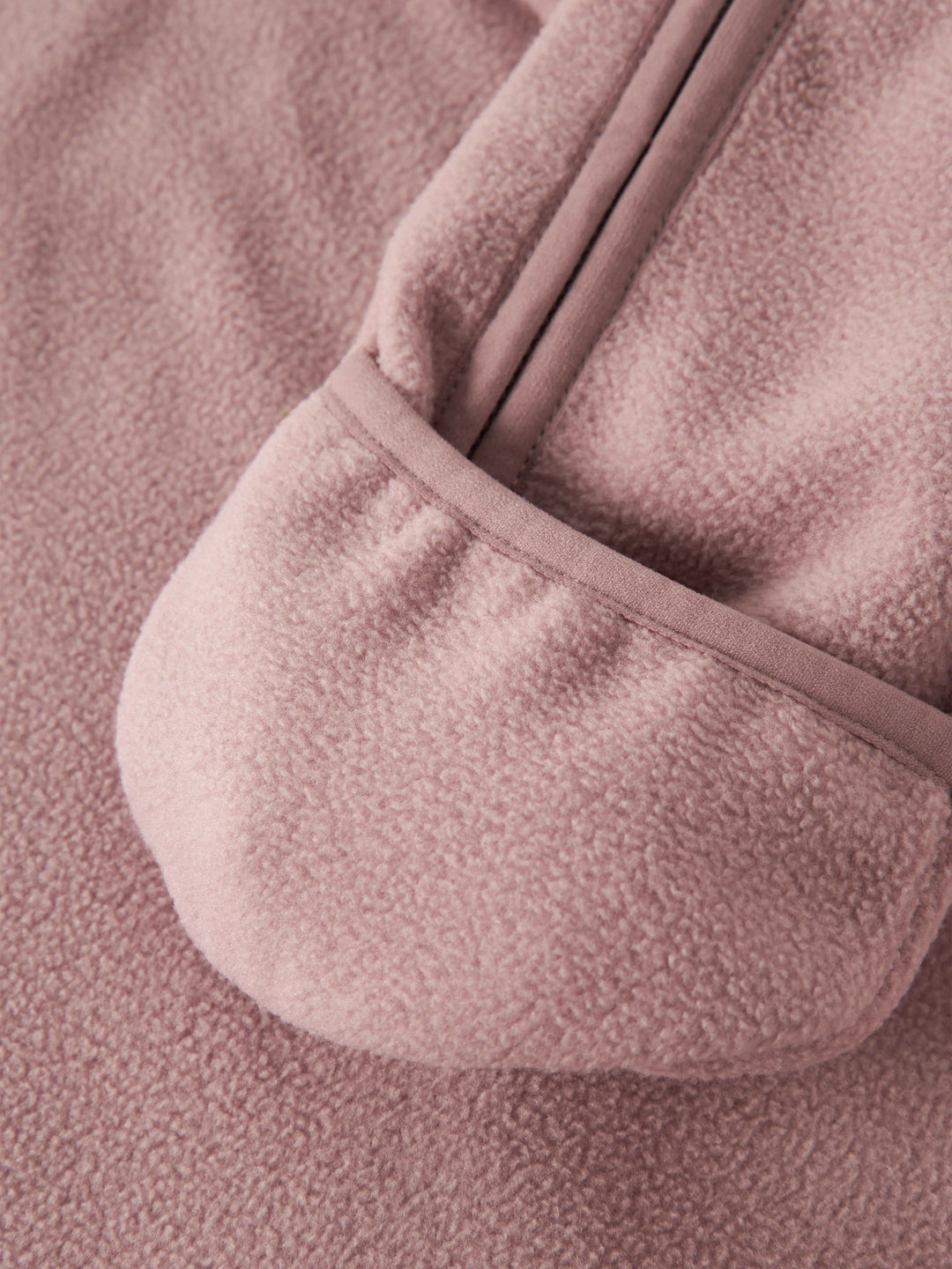 name it baby MEEKO FLEECE SUIT MELANGE NOOS - Woodrose