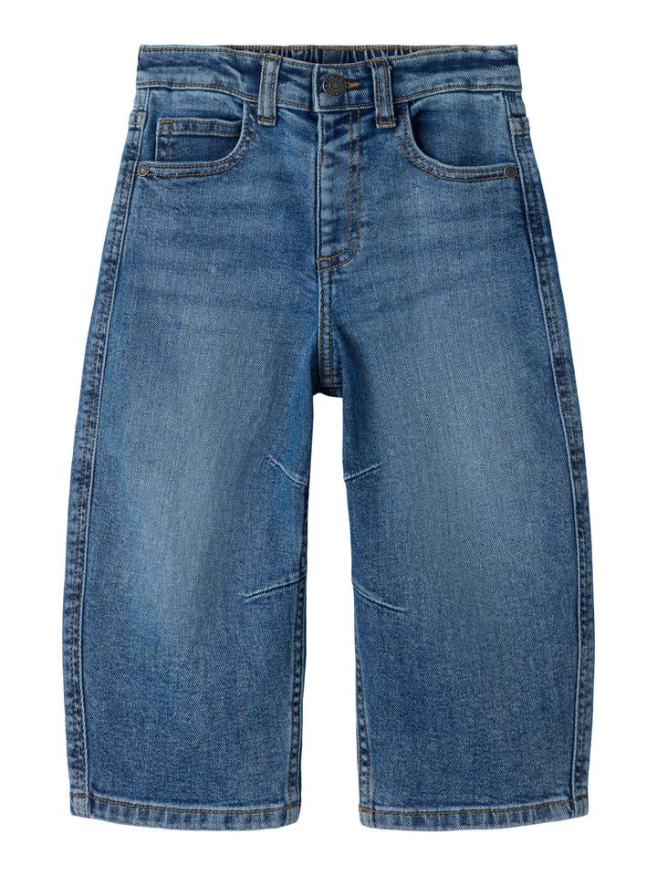 name it mini BEN Barrel Jeans - Medium Blue Denim