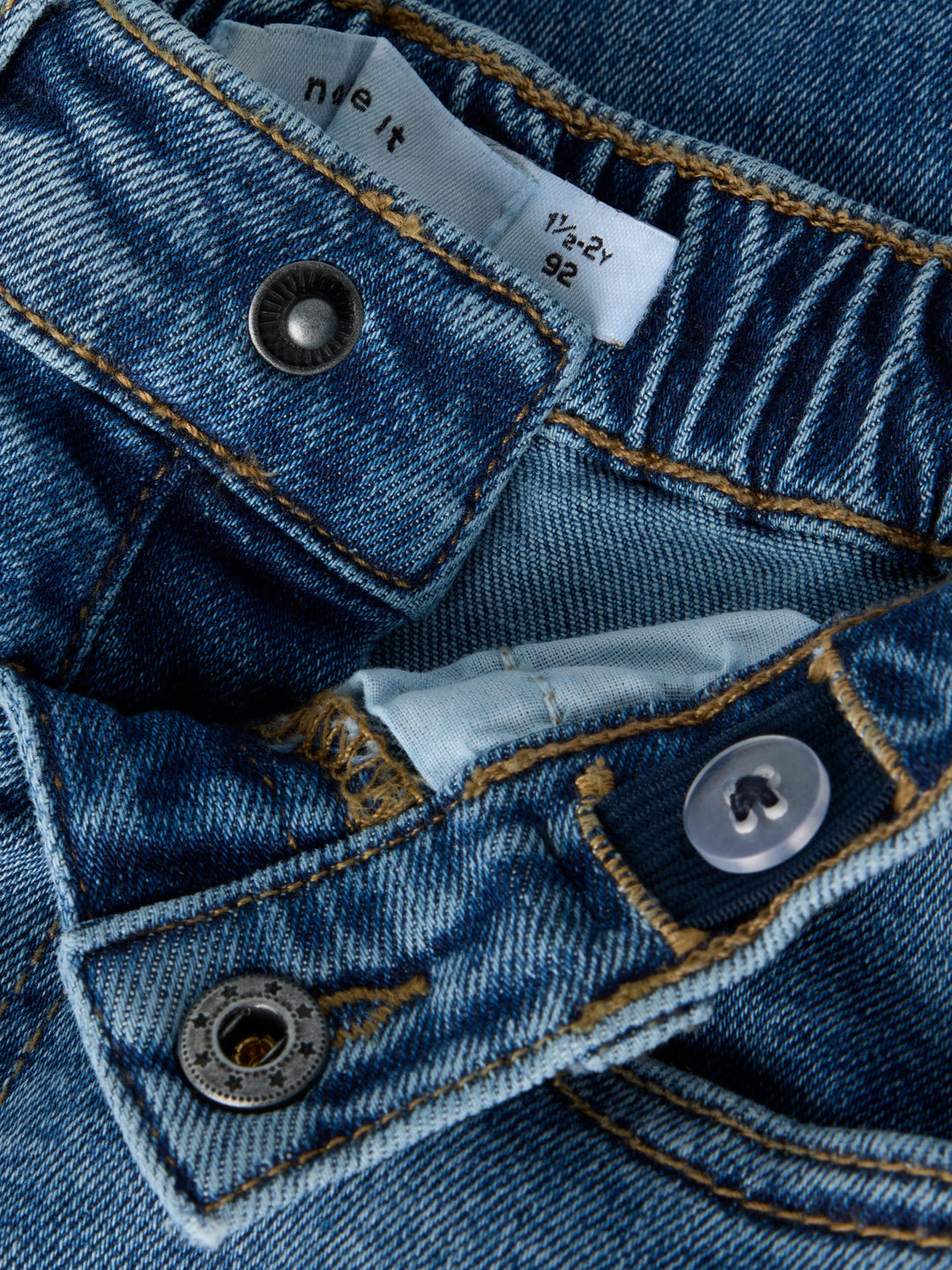 name it mini BEN Barrel Jeans - Medium Blue Denim