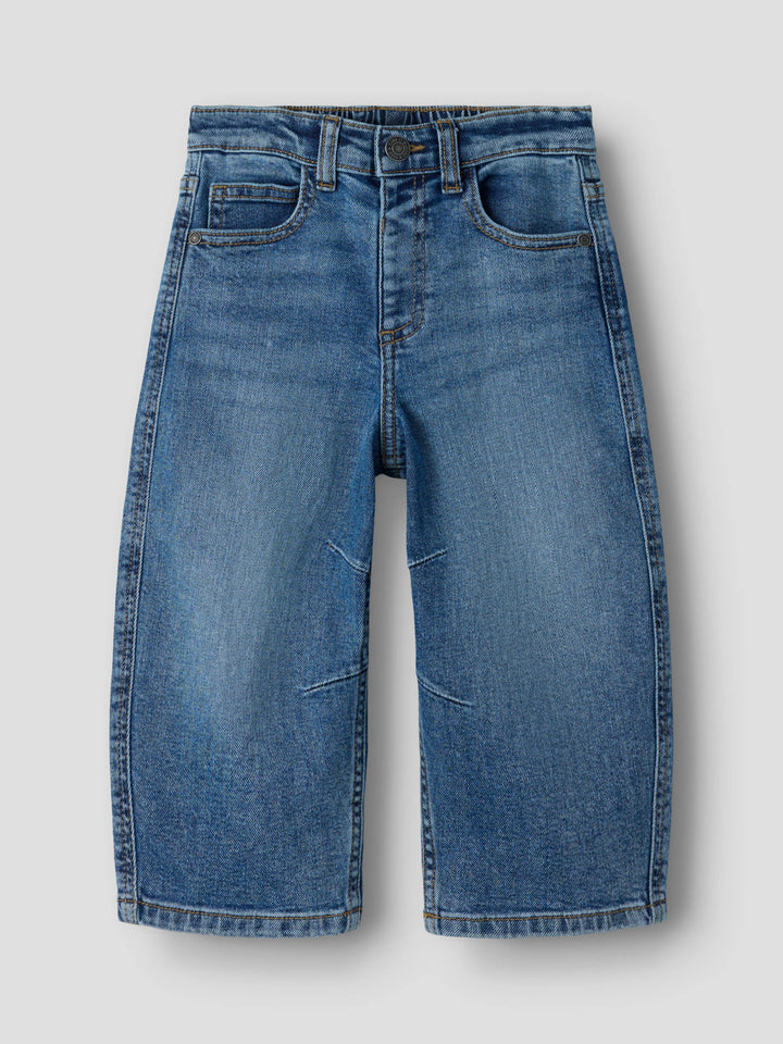 name it mini BEN Barrel Jeans - Medium Blue Denim