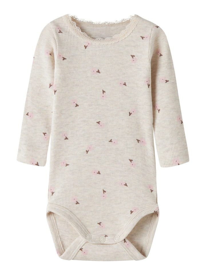 name it baby LAUREL LS Body – Peyote Melange