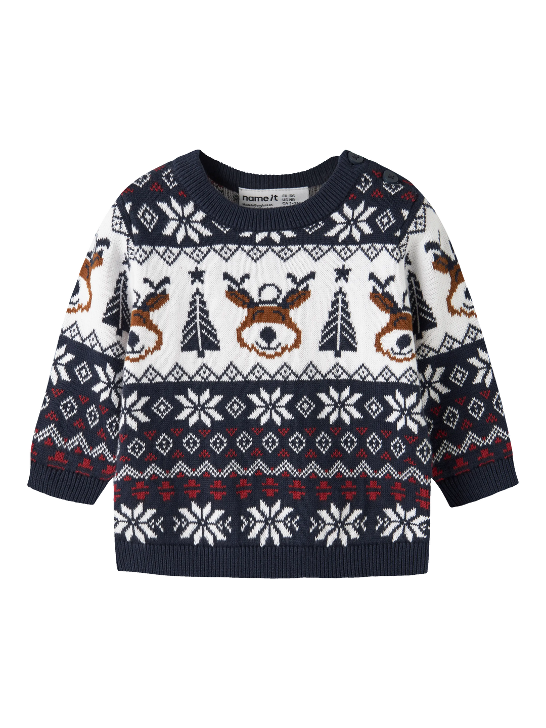 name it baby RISMAS strikkegenser - Navy Blazer
