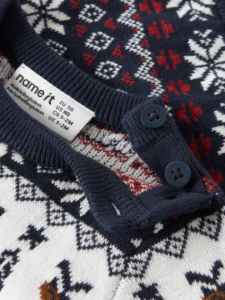 name it baby RISMAS strikkegenser - Navy Blazer
